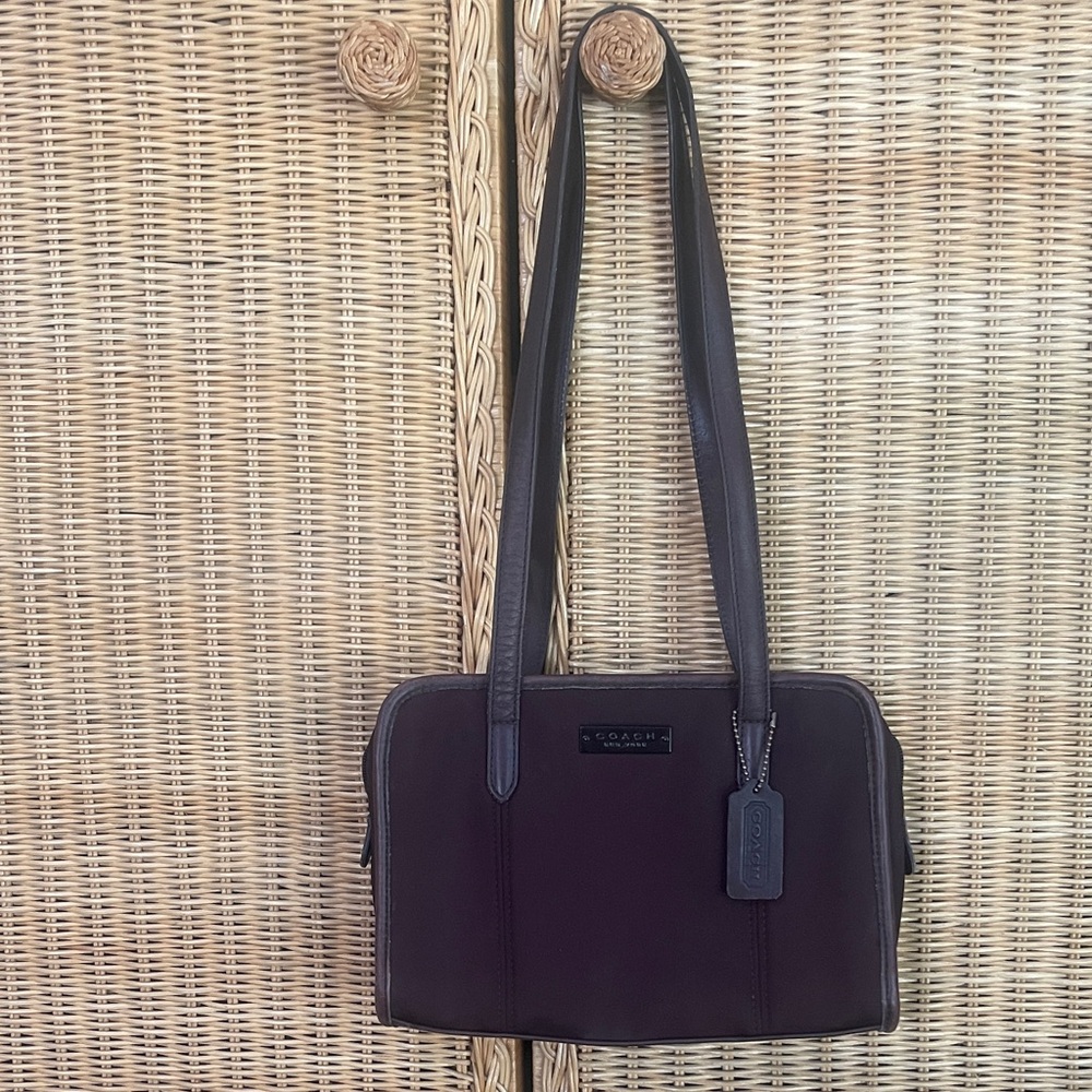 Vintage Coach Neoprene and leather shoulder bag